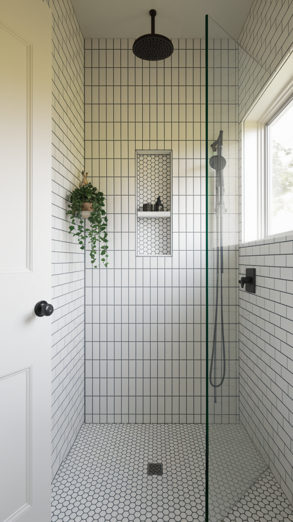 Vertical Space Shower Design