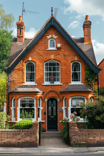 Victorian Orange Brick Home