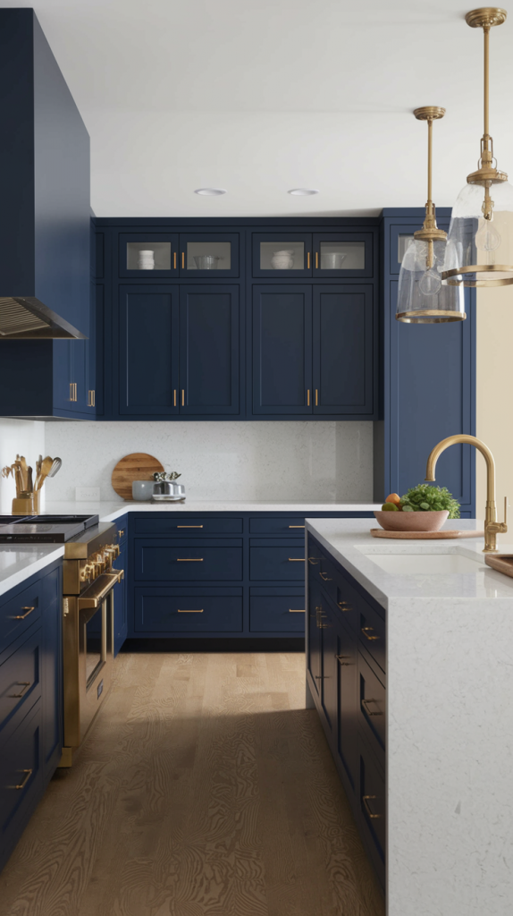 Bold Blue Kitchen Colors