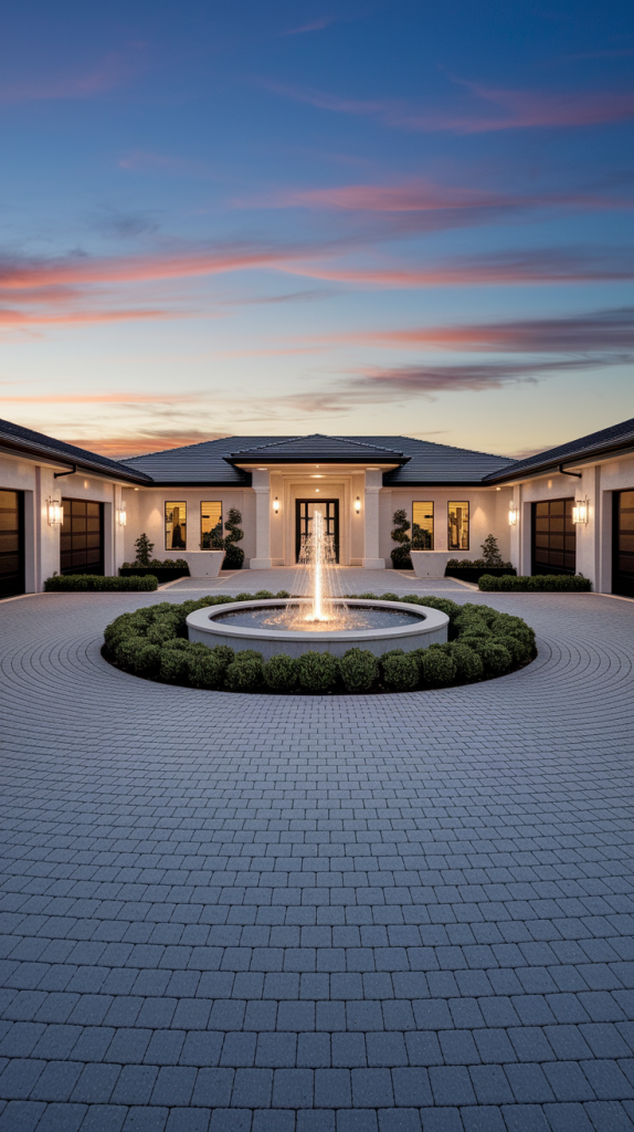 Upgrade Your Entrance: 28 Stylish and Functional Modern Driveway Ideas