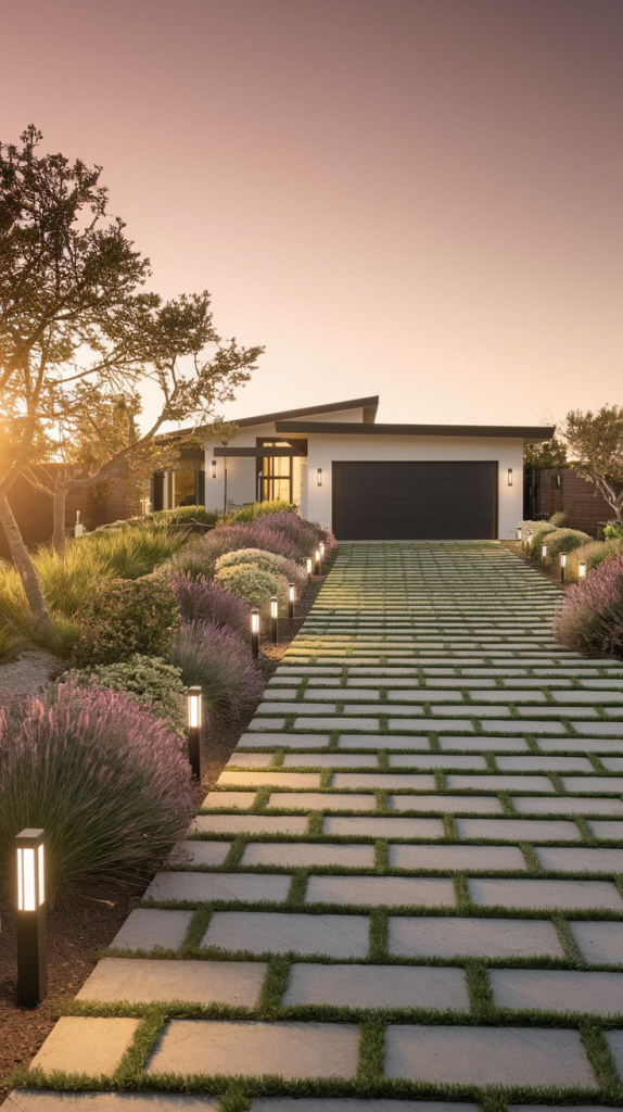 Upgrade Your Entrance: 28 Stylish and Functional Modern Driveway Ideas