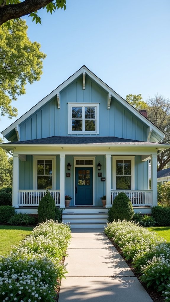 serene dusty blue elegance