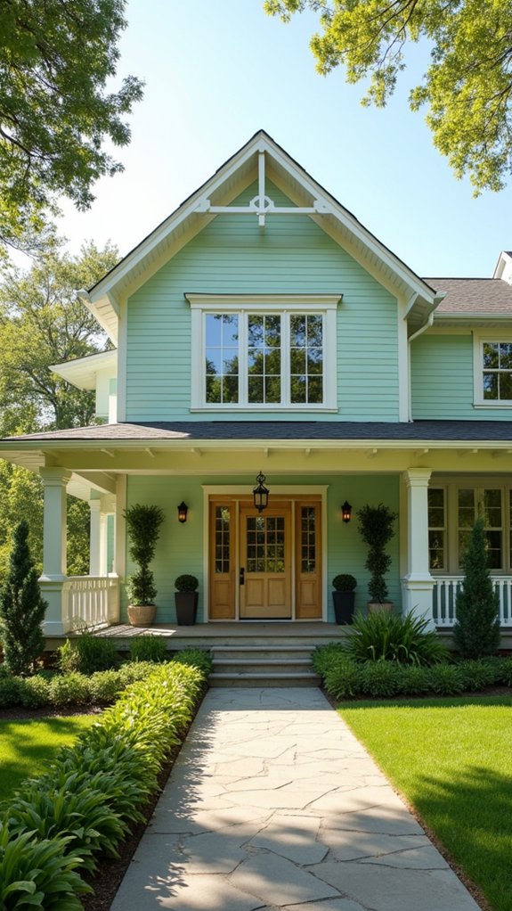 calming pale mint pairing