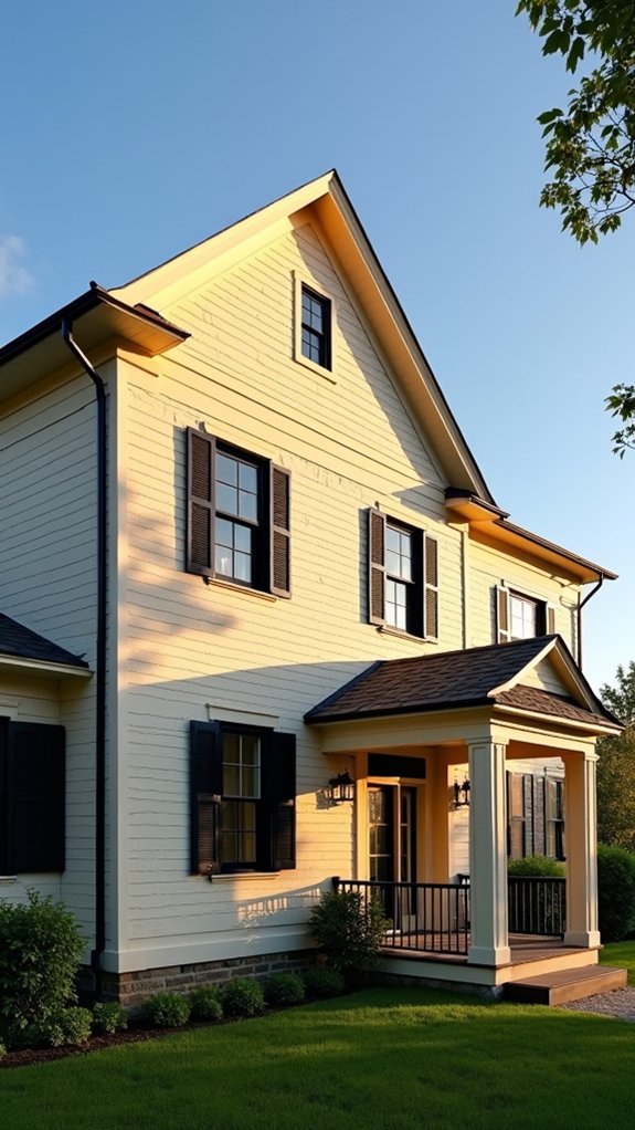 beige and black contrast