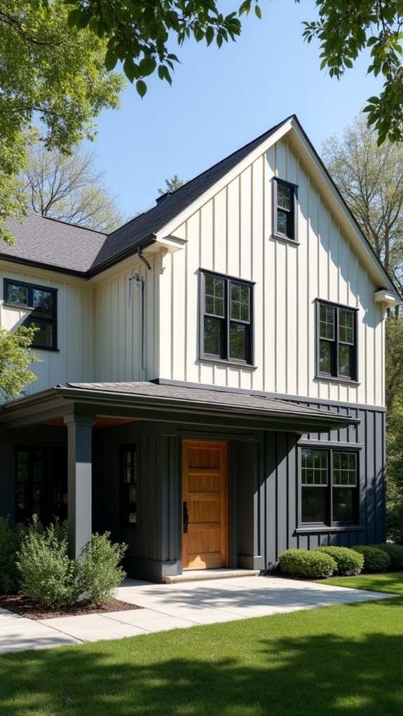 two tone farmhouse design elegance