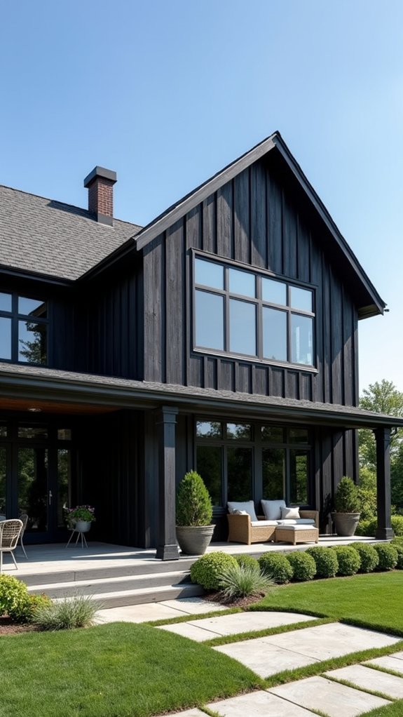 bold black farmhouse elegance