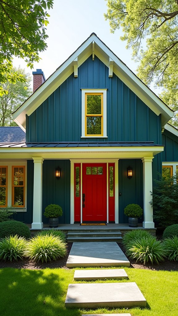 vibrant colors enhance farmhouse charm