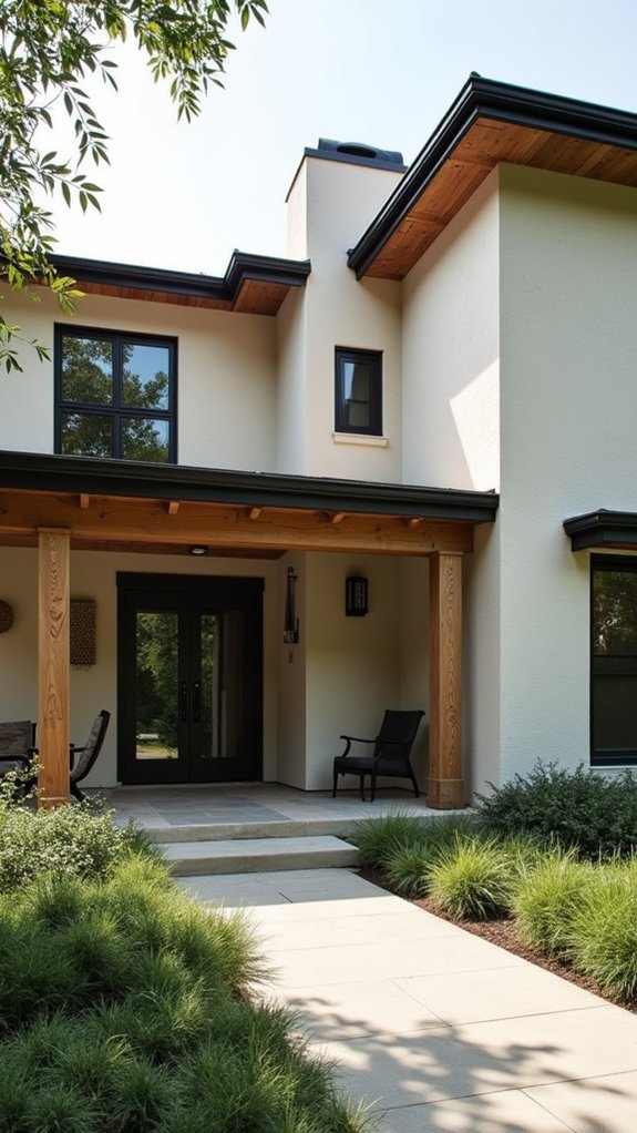 modern minimalist stucco elegance