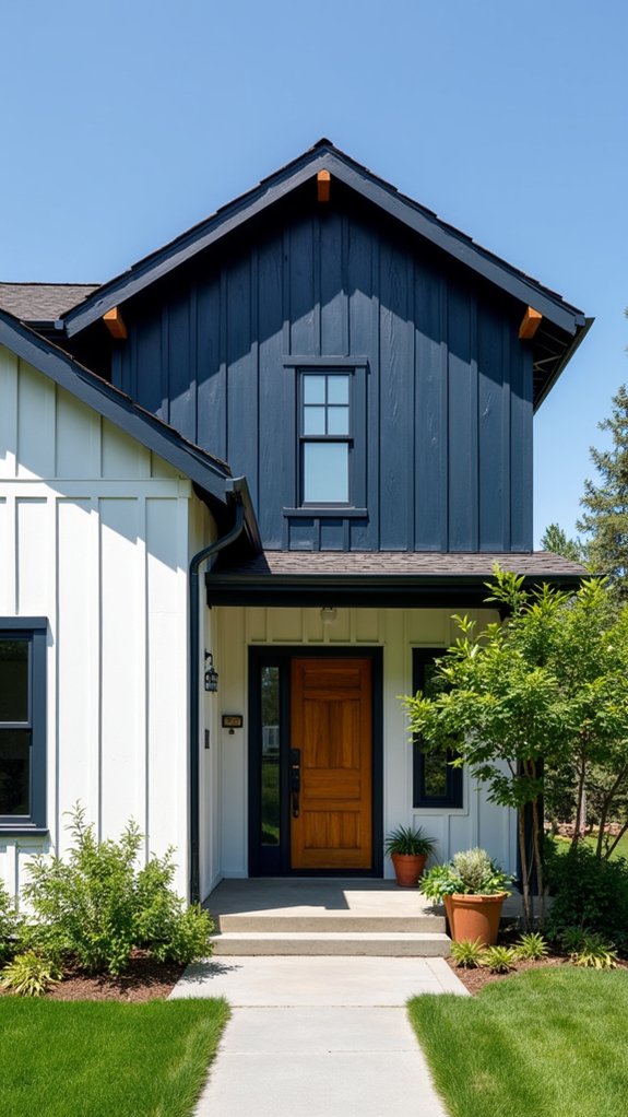 bold two tone siding choices