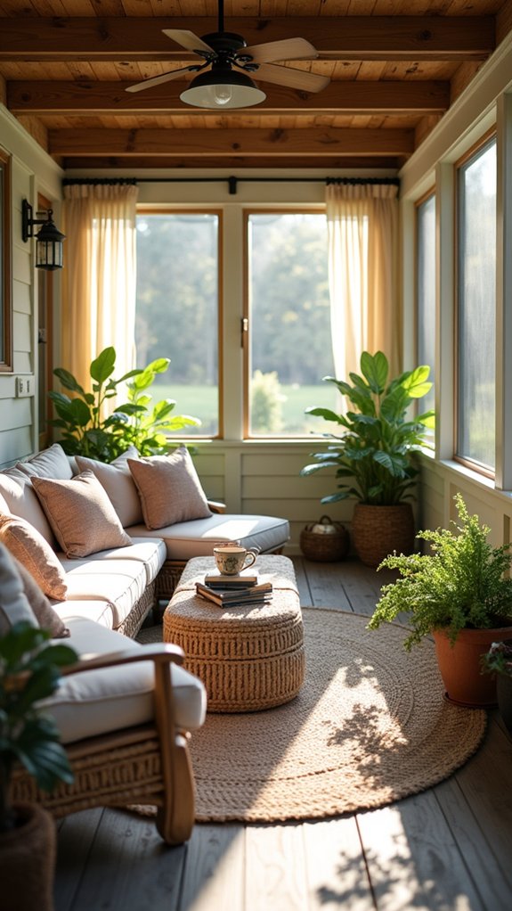 cozy protected outdoor relaxation