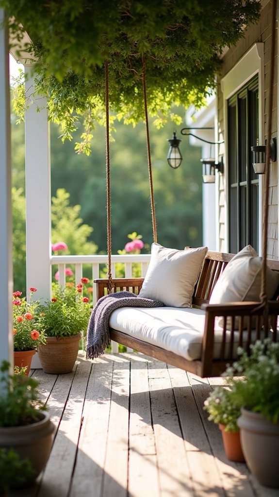 cozy farmhouse swing retreat