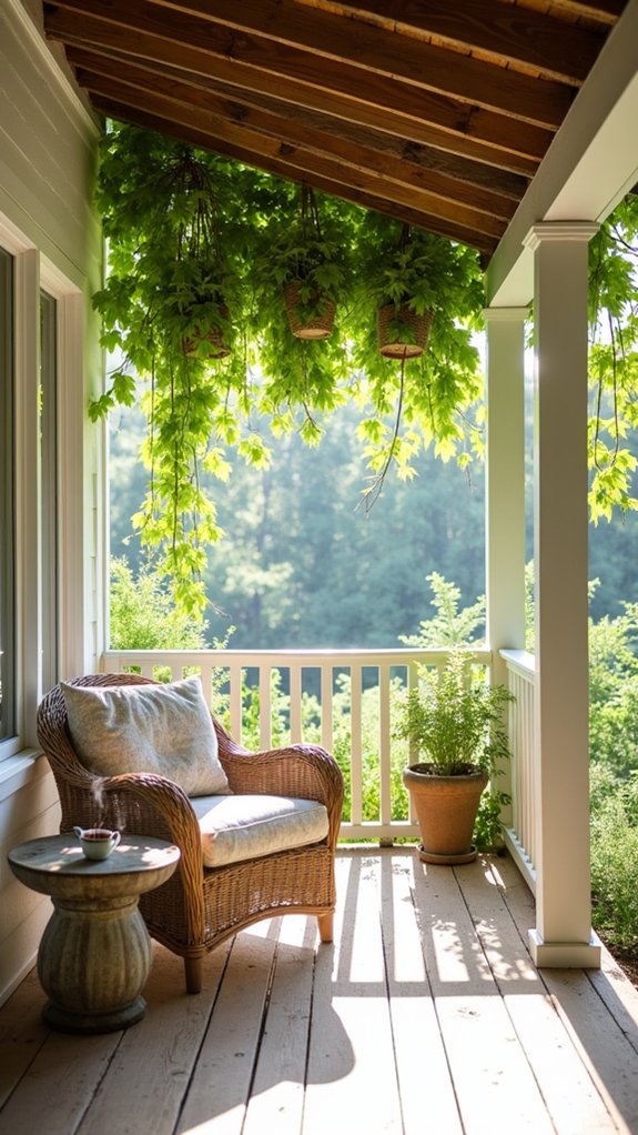 lush hanging plants oasis