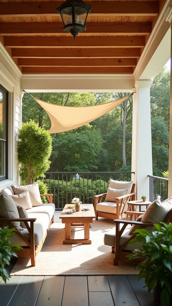 cool retreat with sunshades