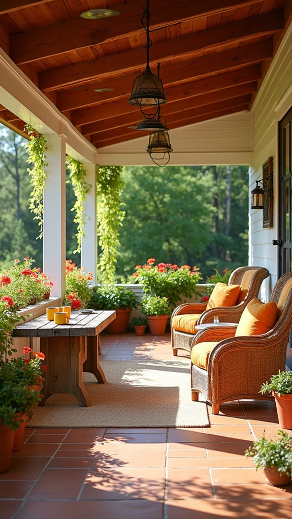 warm tones create coziness