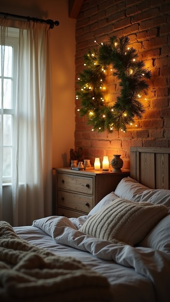 festive diy lighted wreath