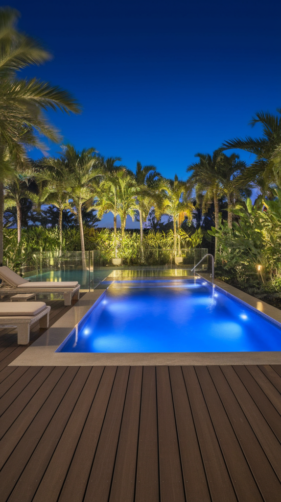 Poolside Backyard