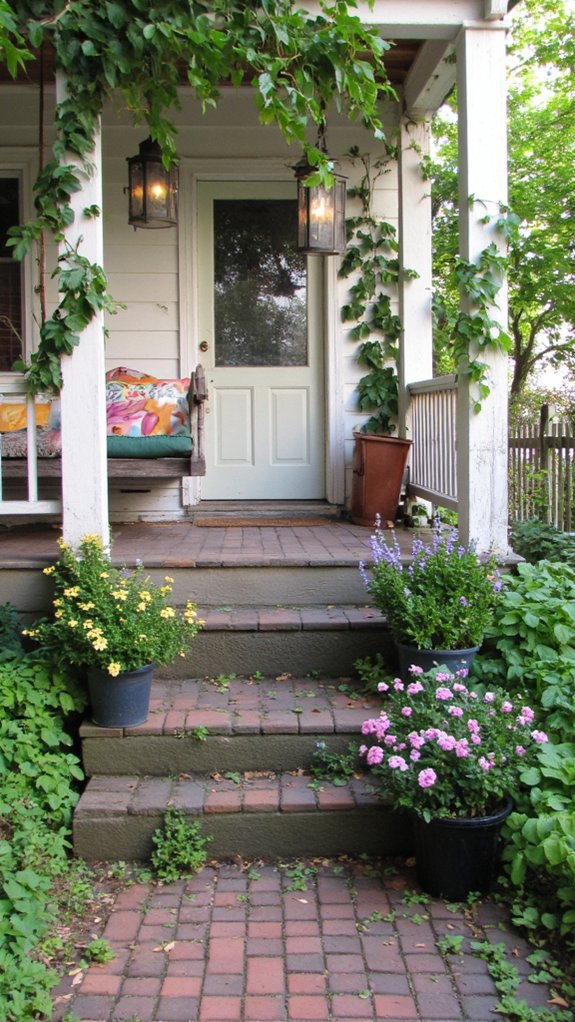 cozy welcoming front porch