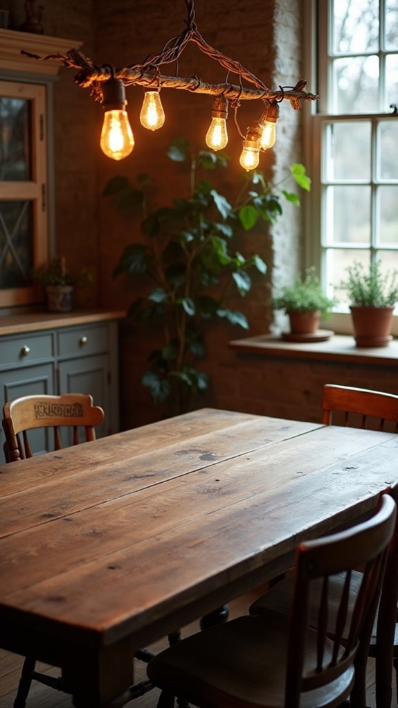 cozy festive dining ambiance