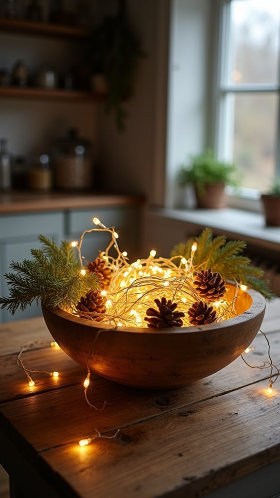 warm led lights bowl