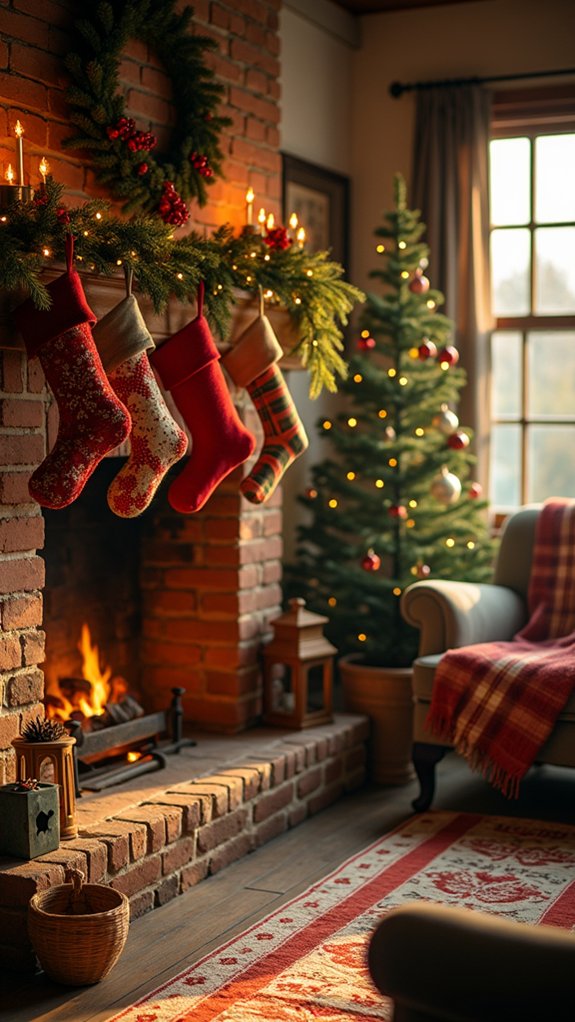 vintage stockings with lights