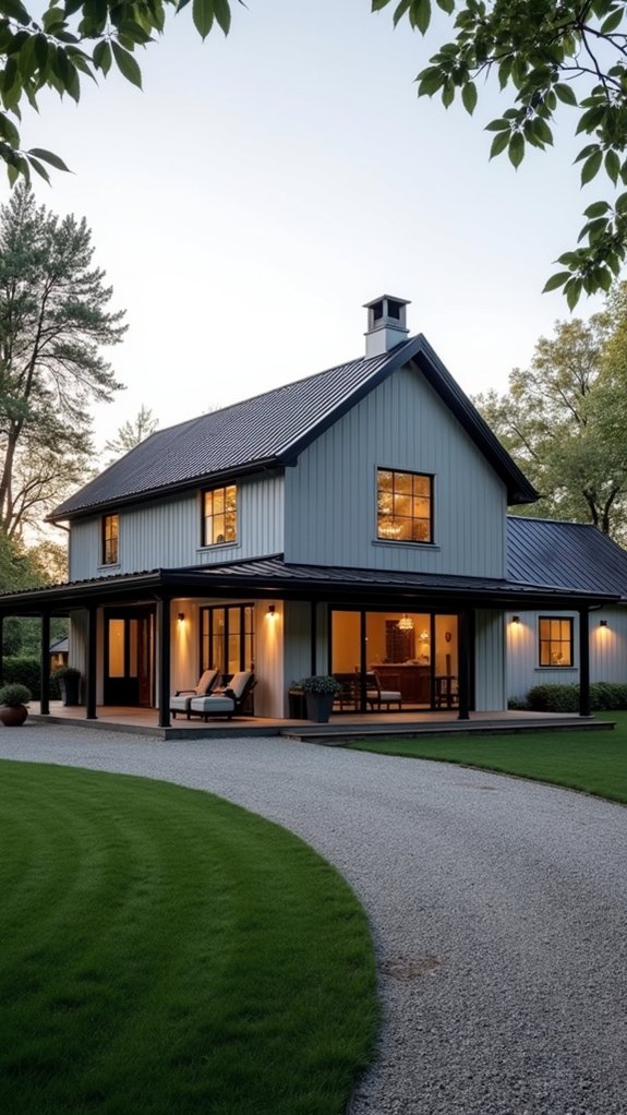 modern farmhouse color contrast