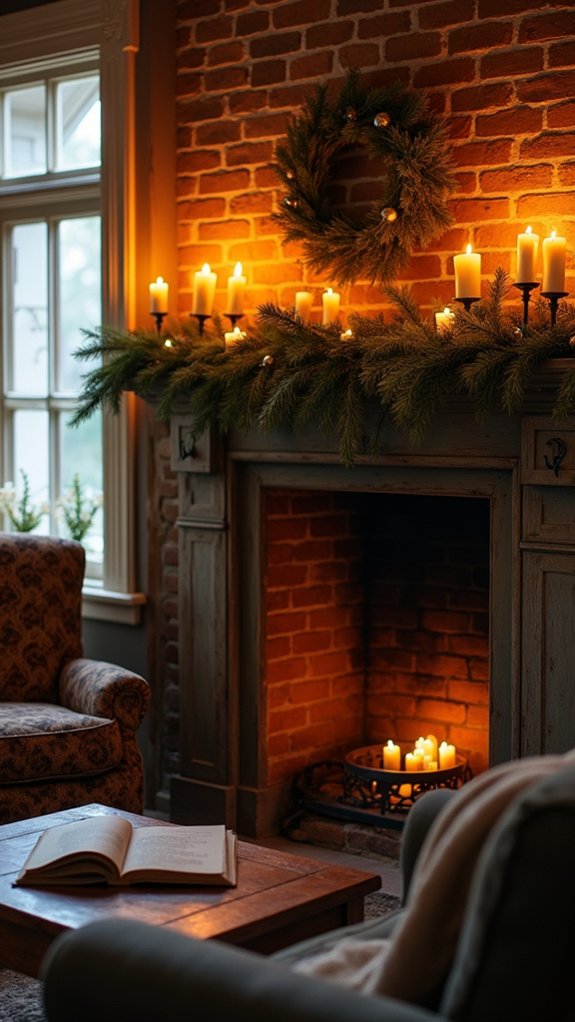 warm nostalgic candle ambiance