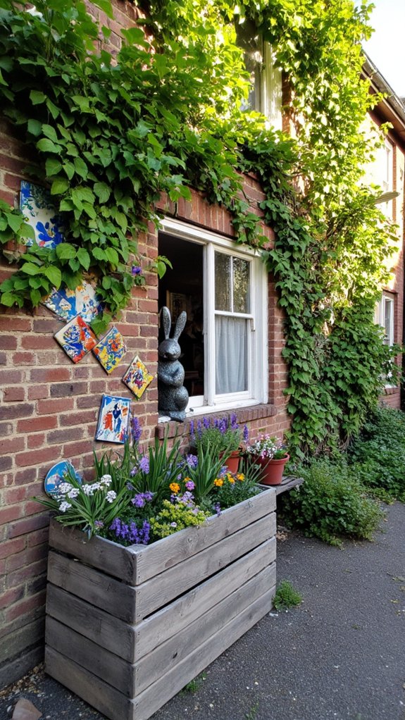 whimsical outdoor art displays