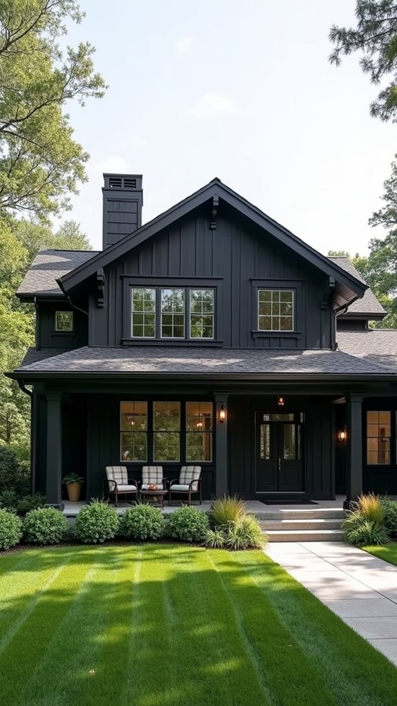 bold dark facade contrast