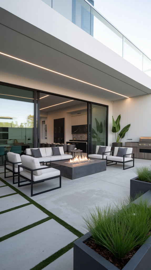 Modern Back Patio with Sleek Design