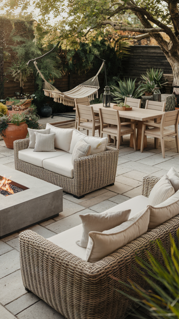 Comfortable Outdoor Furniture on Patio
