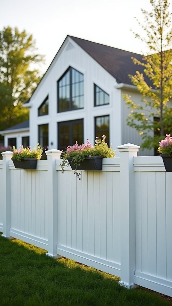 vibrant painted wood fences