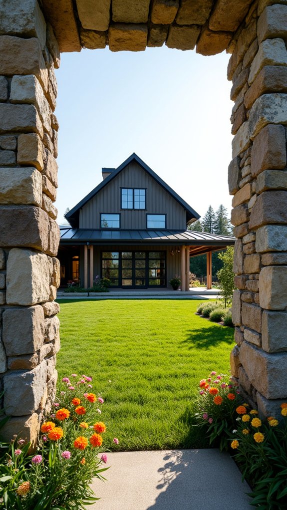 elegant durable stone fencing