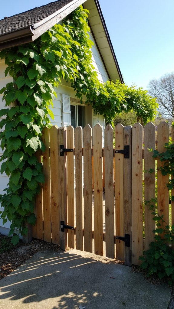 rustic reclaimed pallet fence