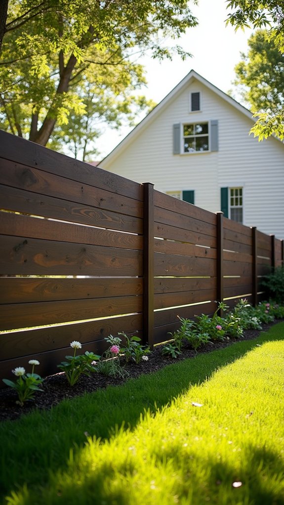 modern farmhouse privacy fence
