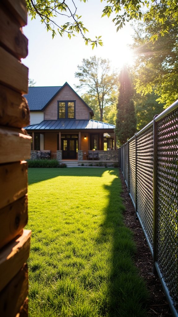 stylish wood slatted chain link