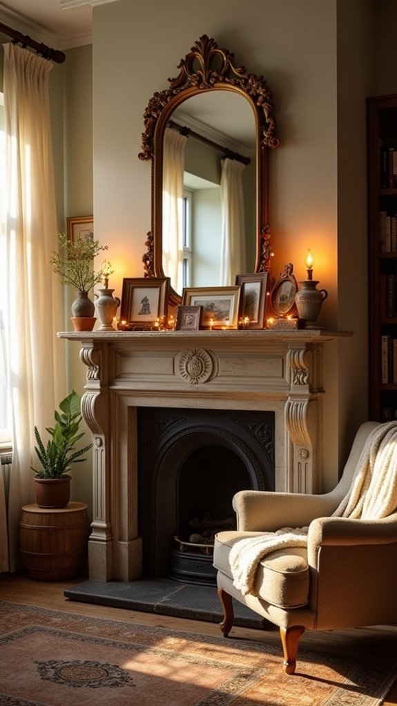 mirrors enhance winter ambiance