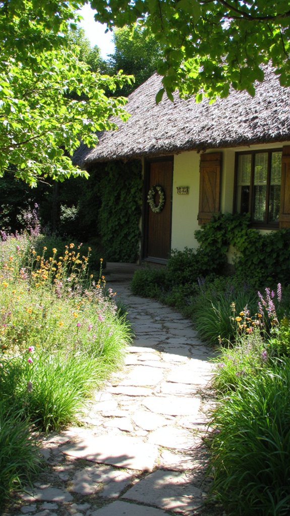 lush inviting garden pathways