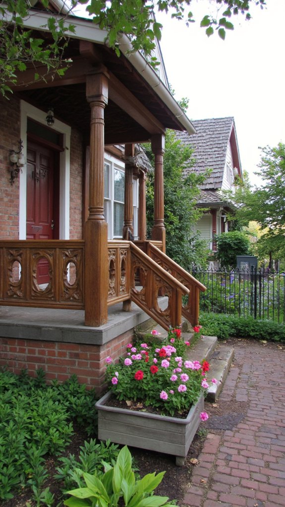 charming inviting cottage railings