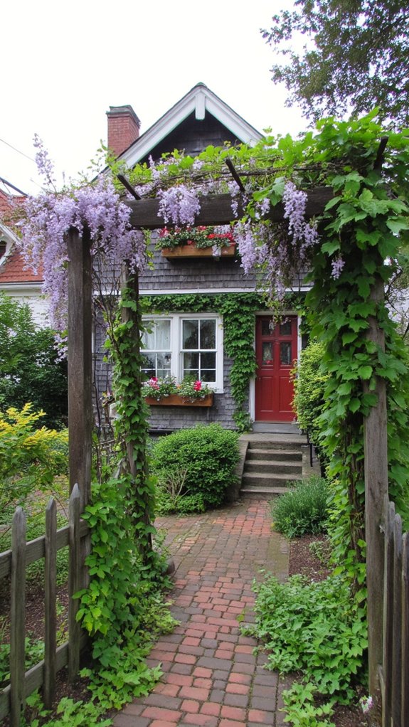 charming climbing vines trellises