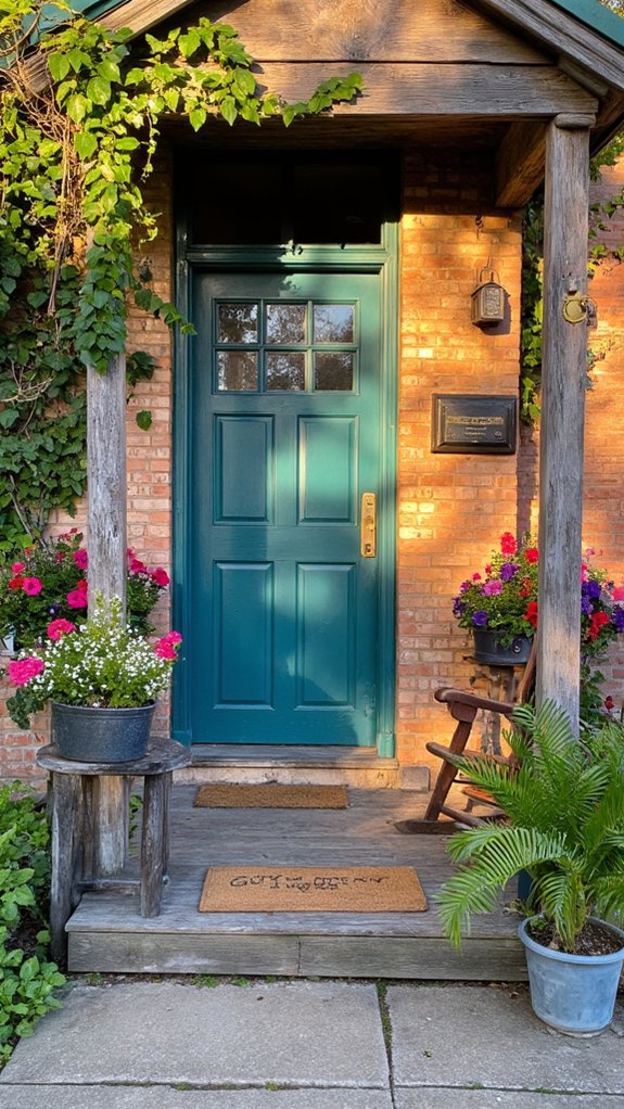 colorful doorway transforms entrance