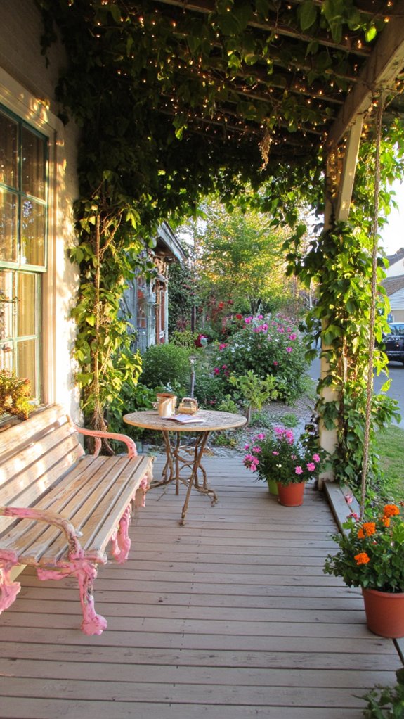 whimsical swing bench charm