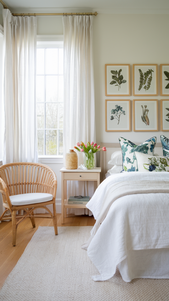 Nature-Inspired Spring Bedroom Decor
