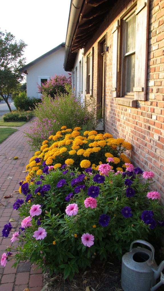 colorful cottage garden harmony