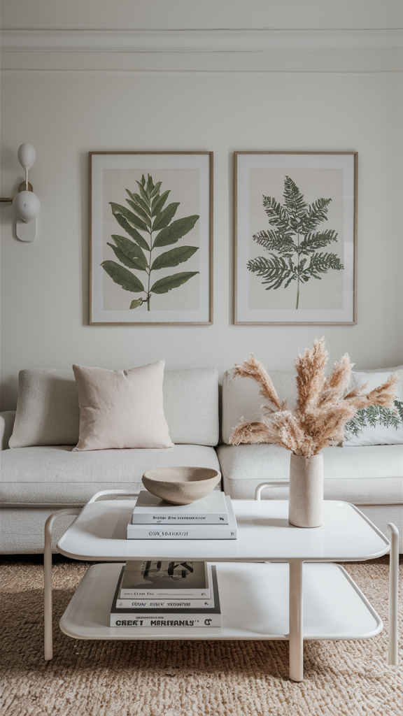 Minimalist Spring Living Room Décor