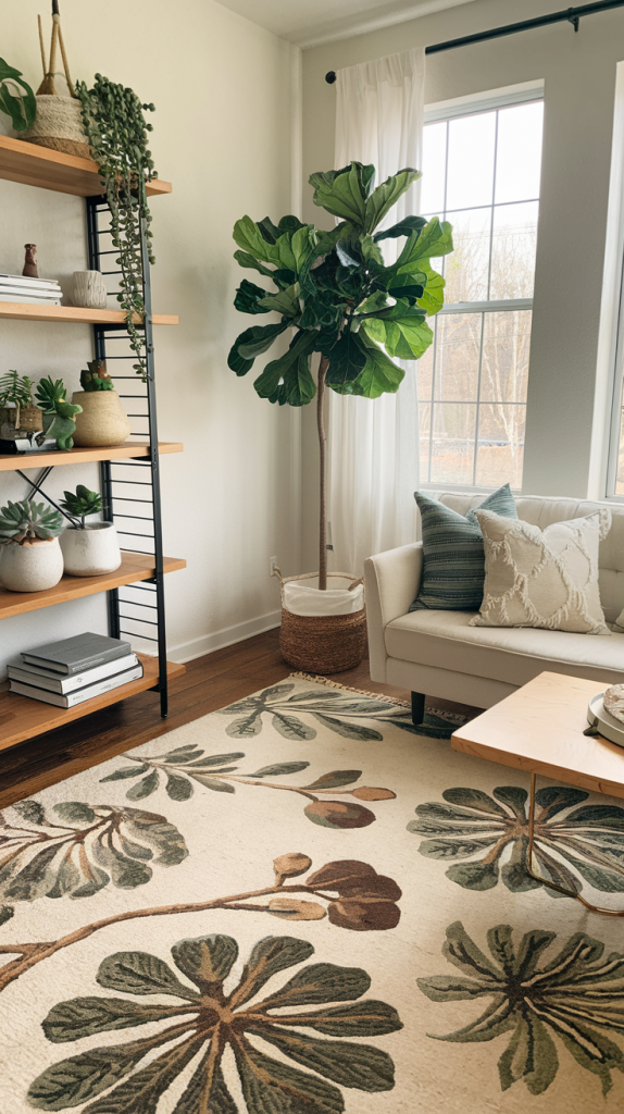 Botanical Living Room Décor