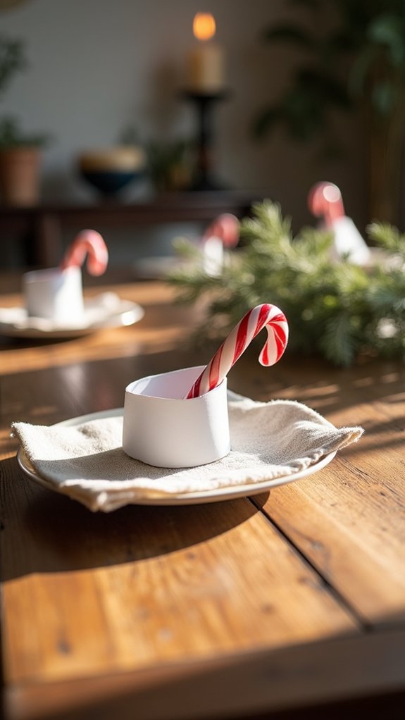 candy cane place cards