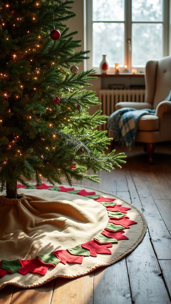 diy festive tree skirt