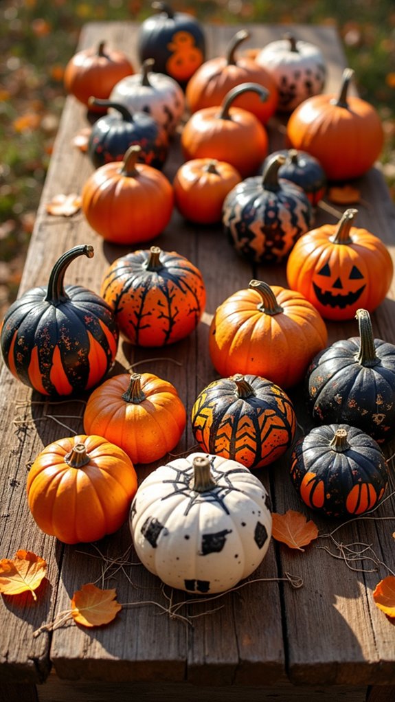 mess free halloween pumpkin painting