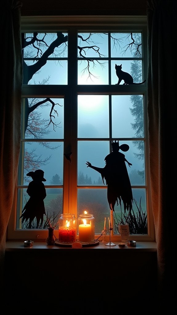 sinister silhouette halloween decorations