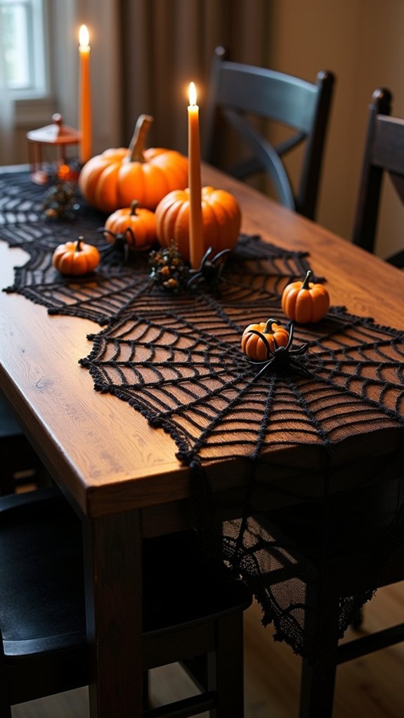 spooky halloween table decor